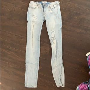 ripped skinny  jeans